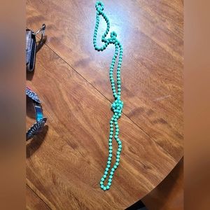 Long Teal Necklace